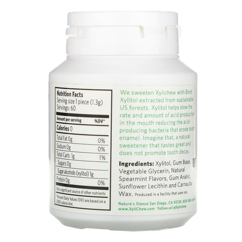 Xylichew, Spearmint, 60 stykker, 2,75 oz (78 g)