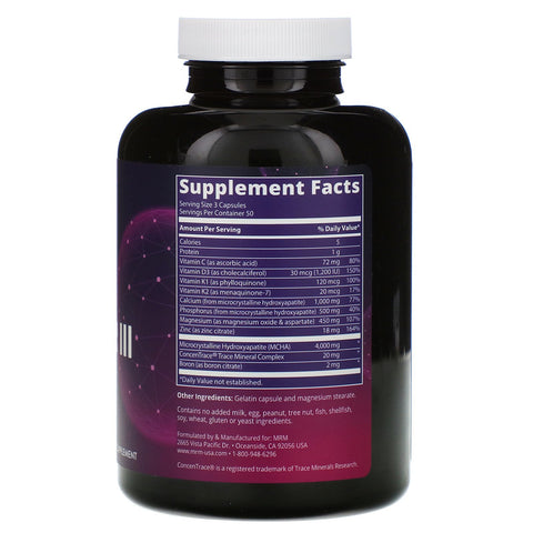 MRM, Nutrition, Bone Maximizer III with MCHA, 150 Capsules