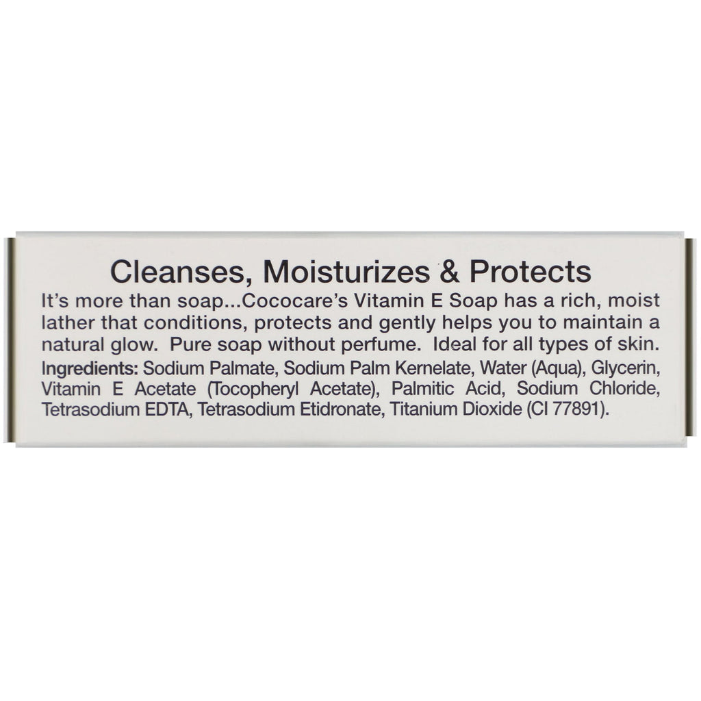 Cococare, E-vitamin sæbe, parfumefri antioxidant, 4 oz (113 g)