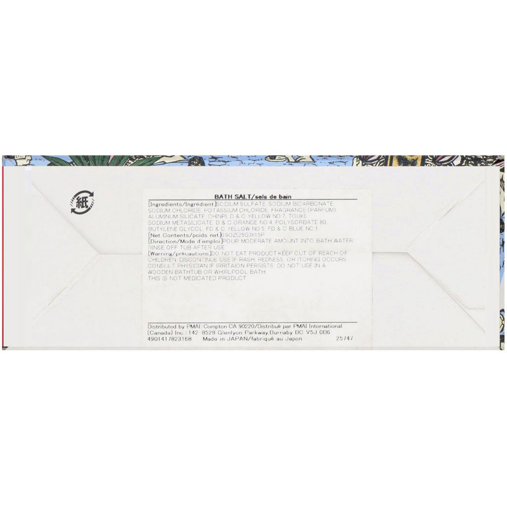 Kracie, Tabino Yado, Bath Salt, Clear Assorted Pack, 15 Packets