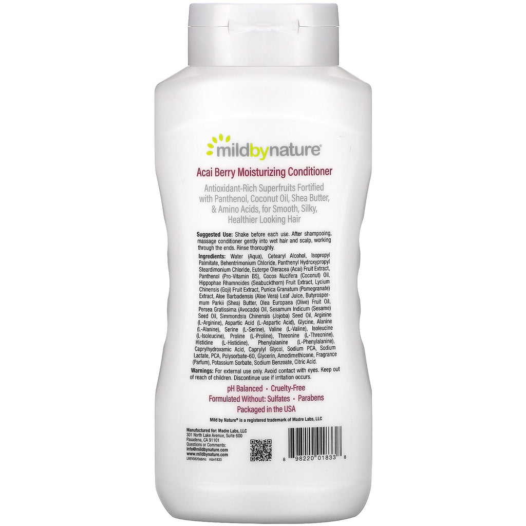Mild By Nature, Acai Berry Moisturizing Conditioner, 16 fl oz (473 ml)