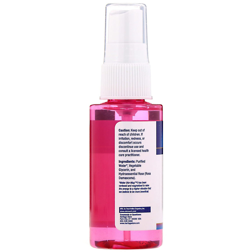 Heritage Store, Rosewater &amp; Glycerin, Atomizer Mist Spray, 2 fl oz (59 ml)