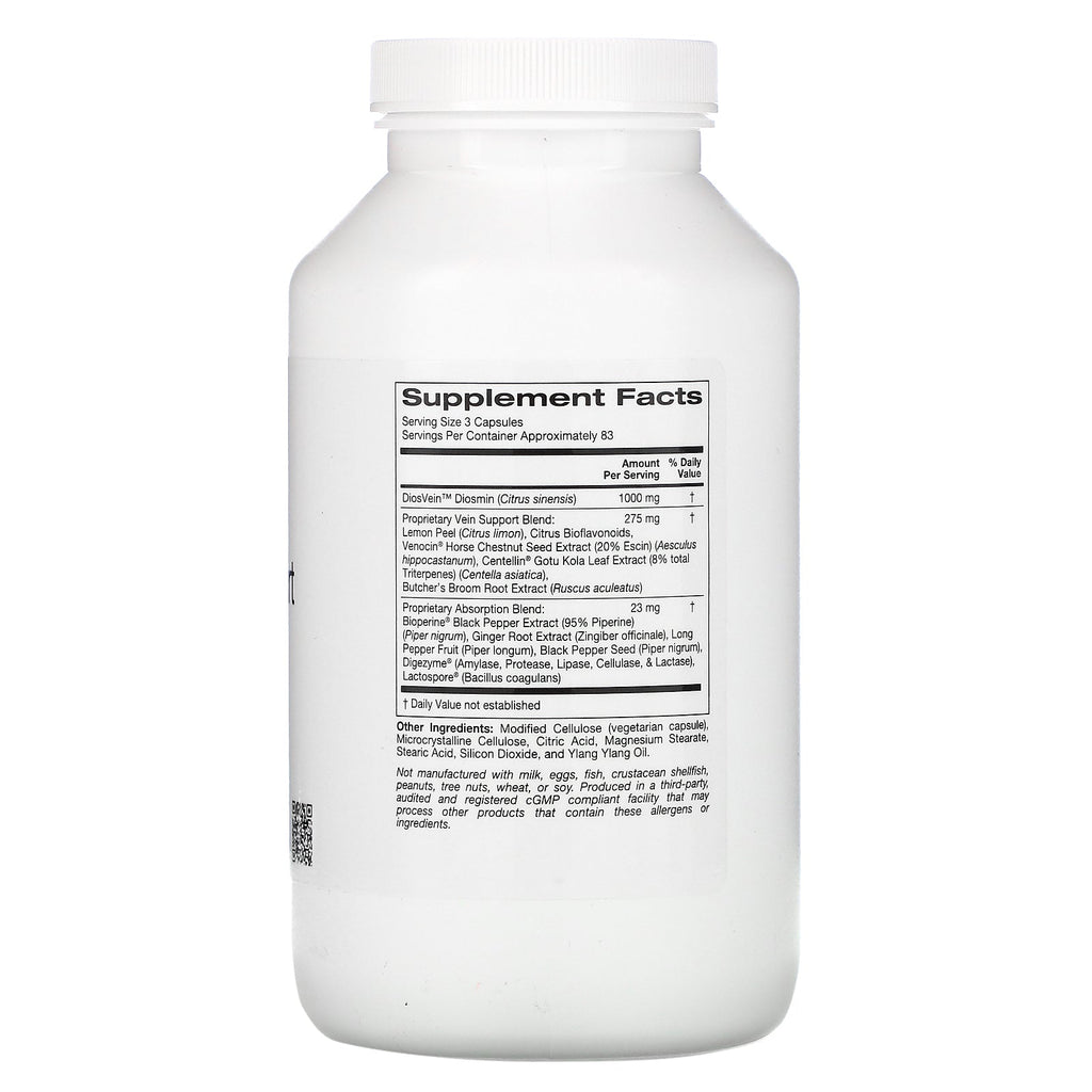 ZOI Research, Vein Support, 250 Vegetarian Capsules