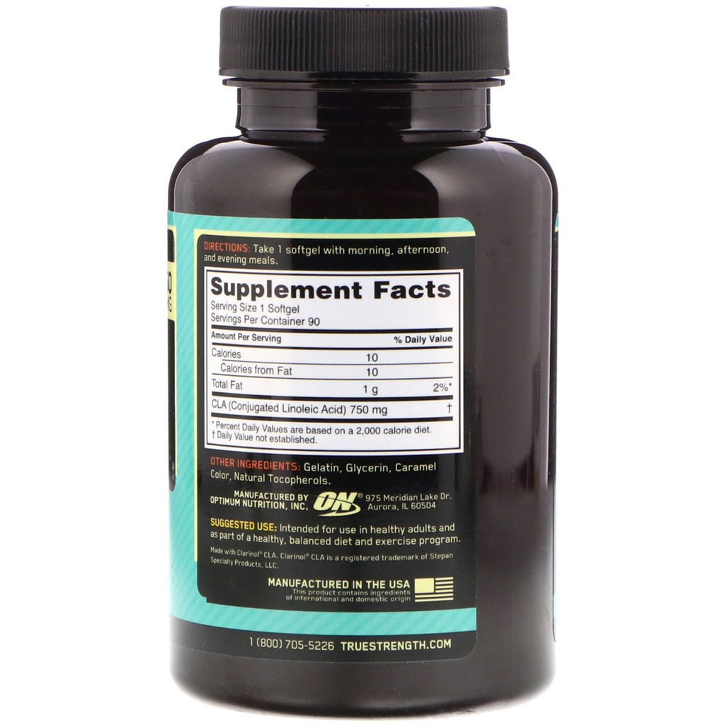 Optimal Nutrition, CLA, 750 mg, 90 Softgels
