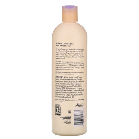 Aveeno, Active Naturals, Positivt nærende, beroligende kropsvask, 16 fl oz (473 ml)