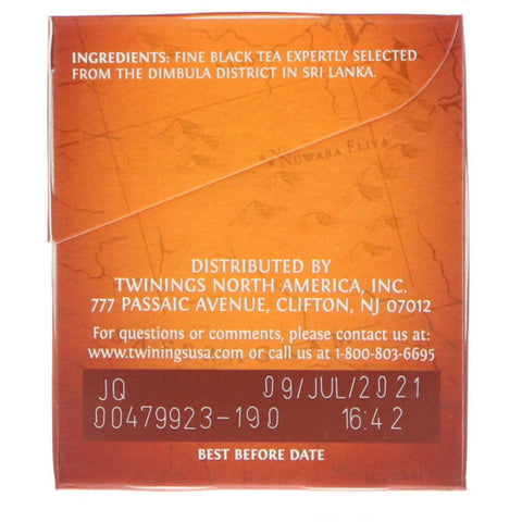 Twinings, Té pekoe de naranja de Ceilán, 20 bolsitas de té, 40 g (1,41 oz)