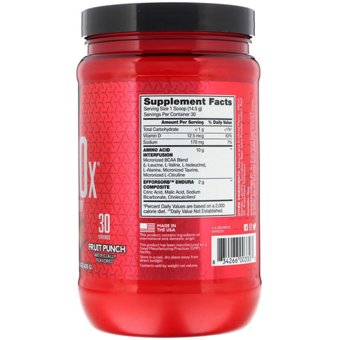 BSN, AminoX, Endurance & Recovery, Fruit Punch, 15.3 oz (435 g)