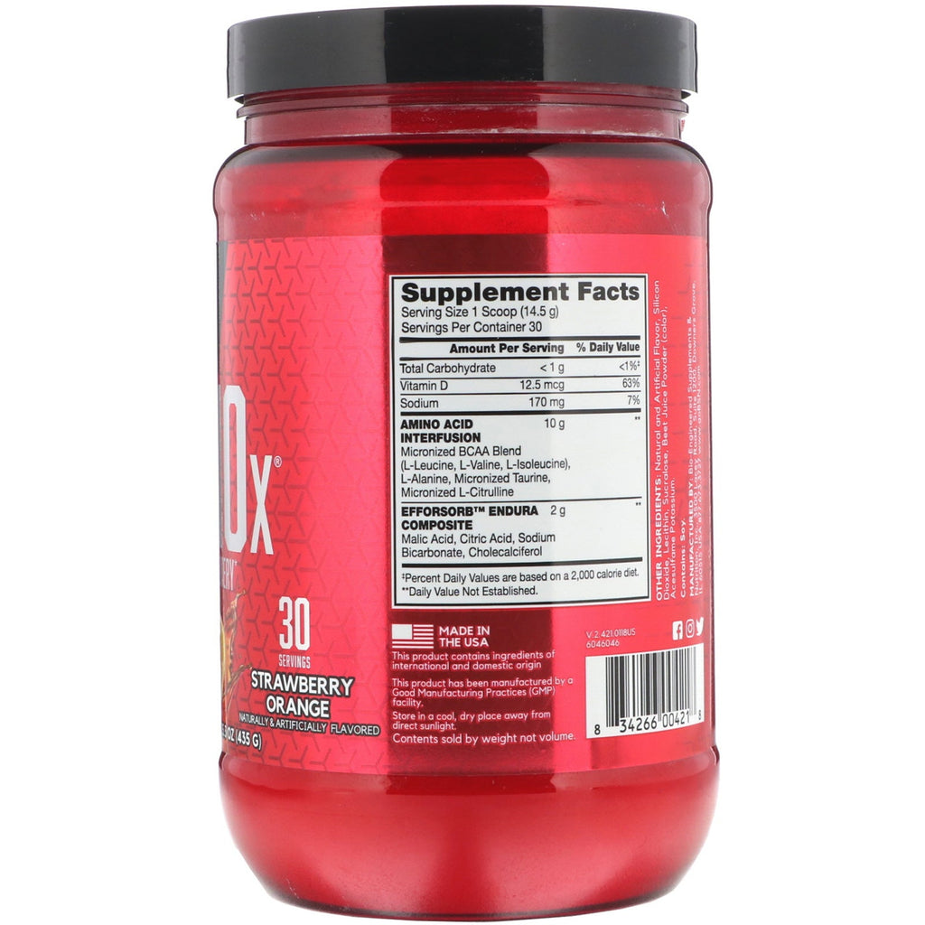 BSN, AminoX, Endurance & Recovery, Strawberry Orange, 15.3 oz (435 g)