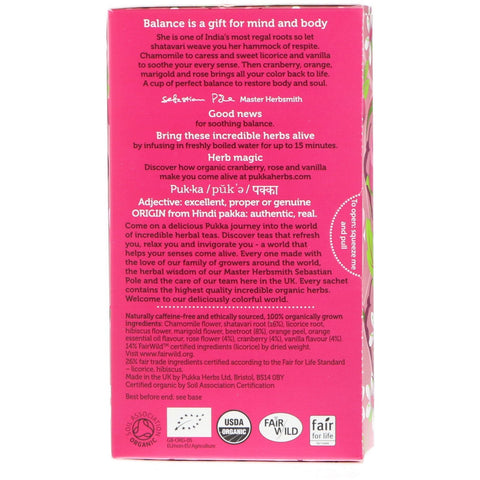 Pukka Urter, Womankind, Koffeinfri, 20 Urtete-poser, 1,05 oz (30 g)