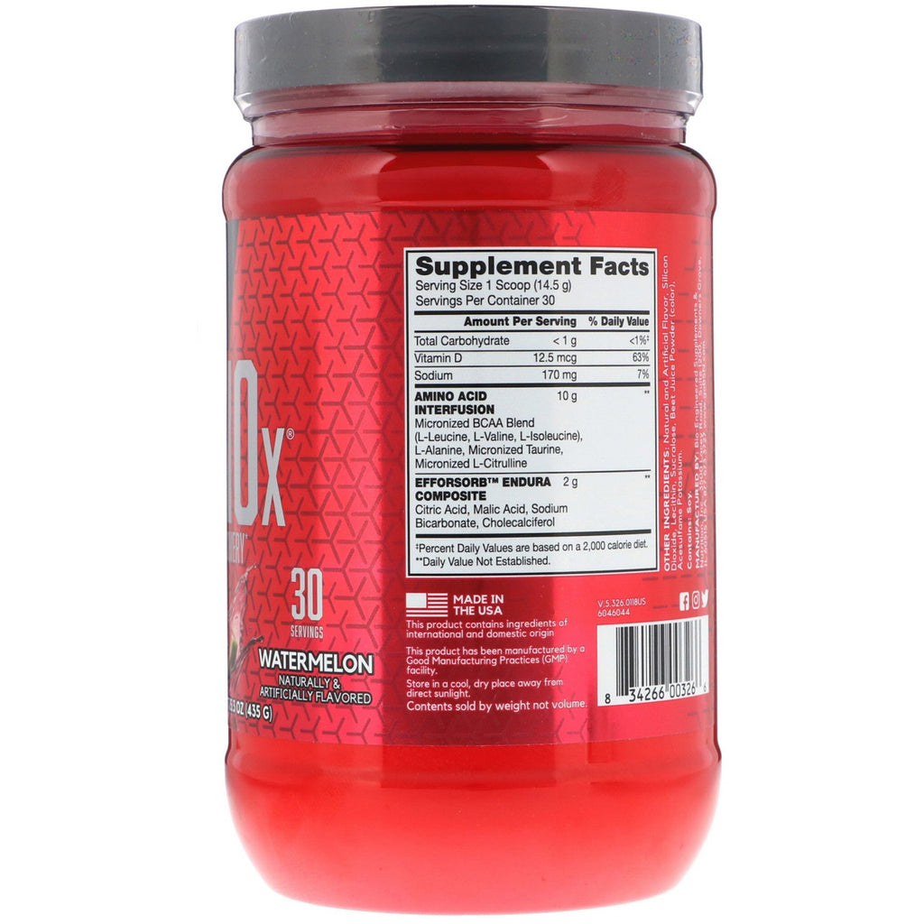 BSN, AminoX, Resistencia y recuperación, Sandía, 15,3 oz (435 g)