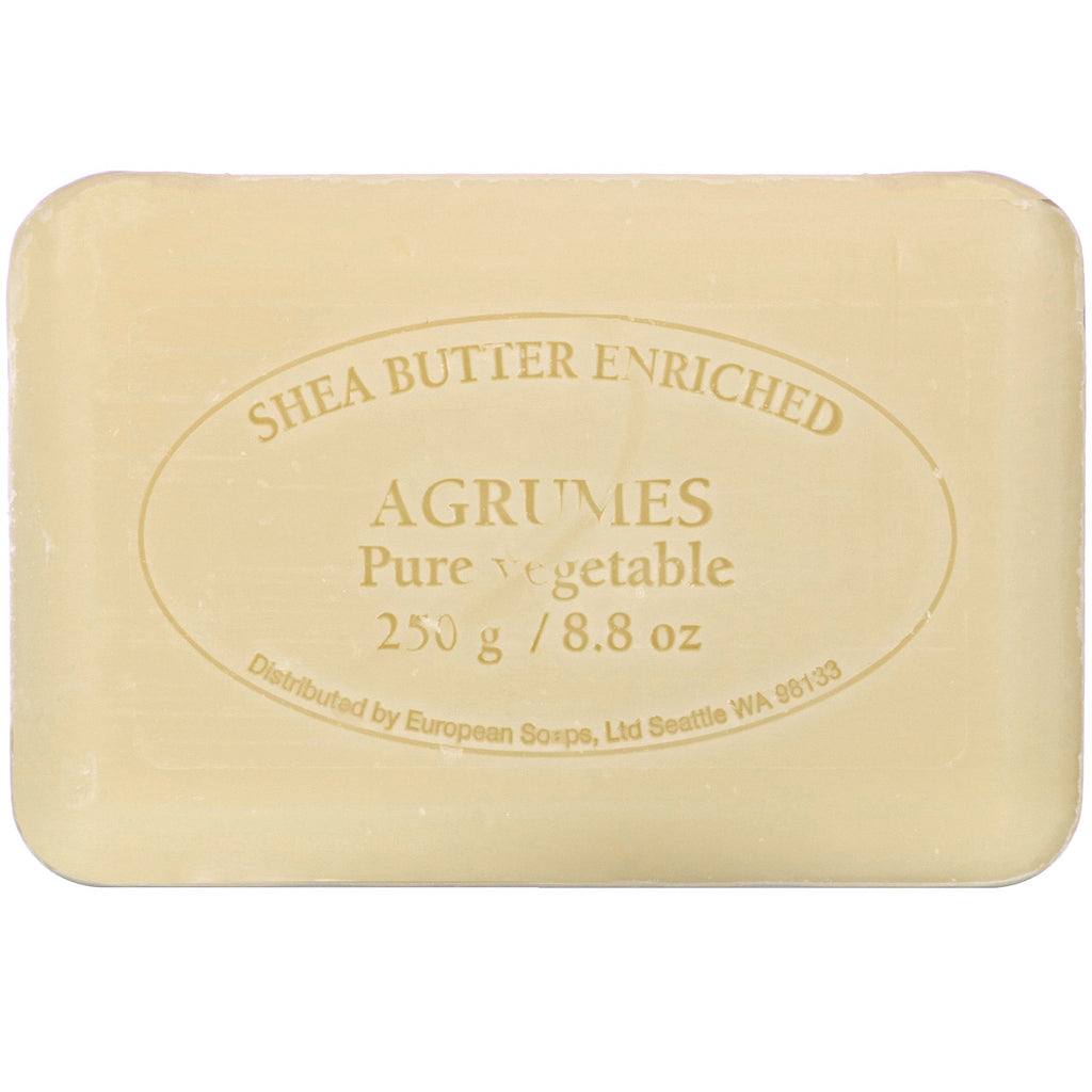 Europæiske sæber, Pre de Provence, Bar sæbe, Agrumes, 8,8 oz (250 g)