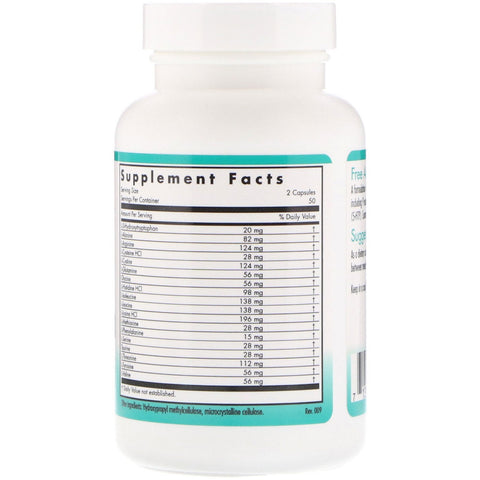 Nutricology, Free Aminos, 100 Vegicaps