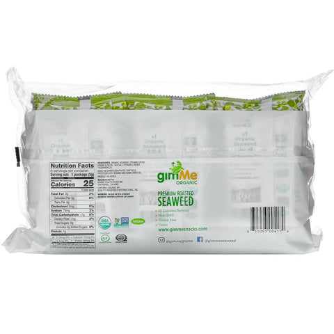 gimMe, Premium ristet tang, ekstra jomfru olivenolie, 6 stk. 0,17 oz (5 g) hver