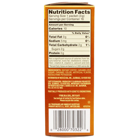 Nescafé, Taster's Choice, bebida de café instantáneo, avellana, 16 paquetes, 3 g (0,1 oz) cada uno