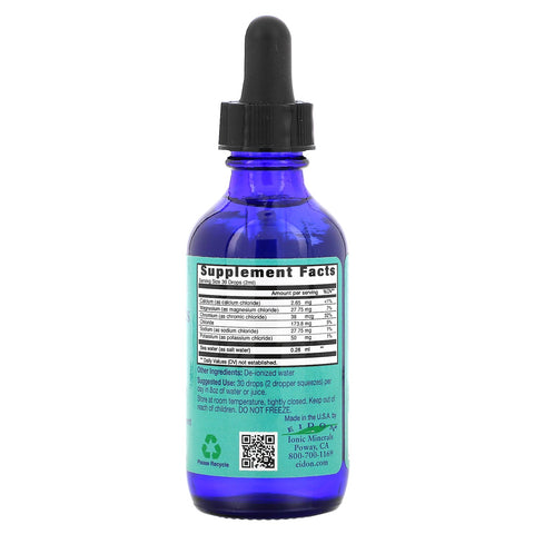 Eidon Mineral Supplements, Ionic Minerals, Electrolytes, Liquid Concentrate, 2 oz (60 ml)