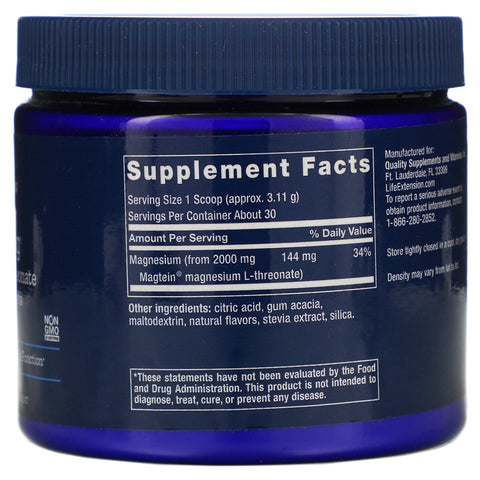 Life Extension, Neuro-Mag, Magnesium L-Threonat, Tropical Punch Flavor, 3.293 oz (93,35 g)