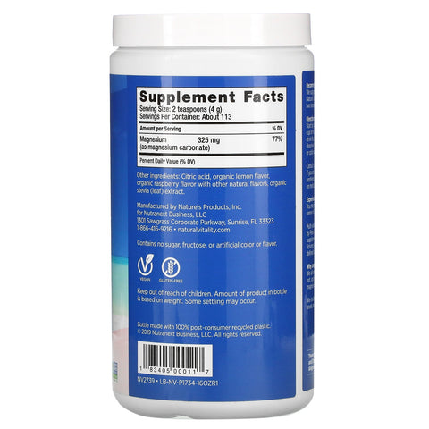 Naturlig vitalitet, ROLIG, Anti-stress drinkblandingen, hindbær-citronsmag, 16 oz (453 g)