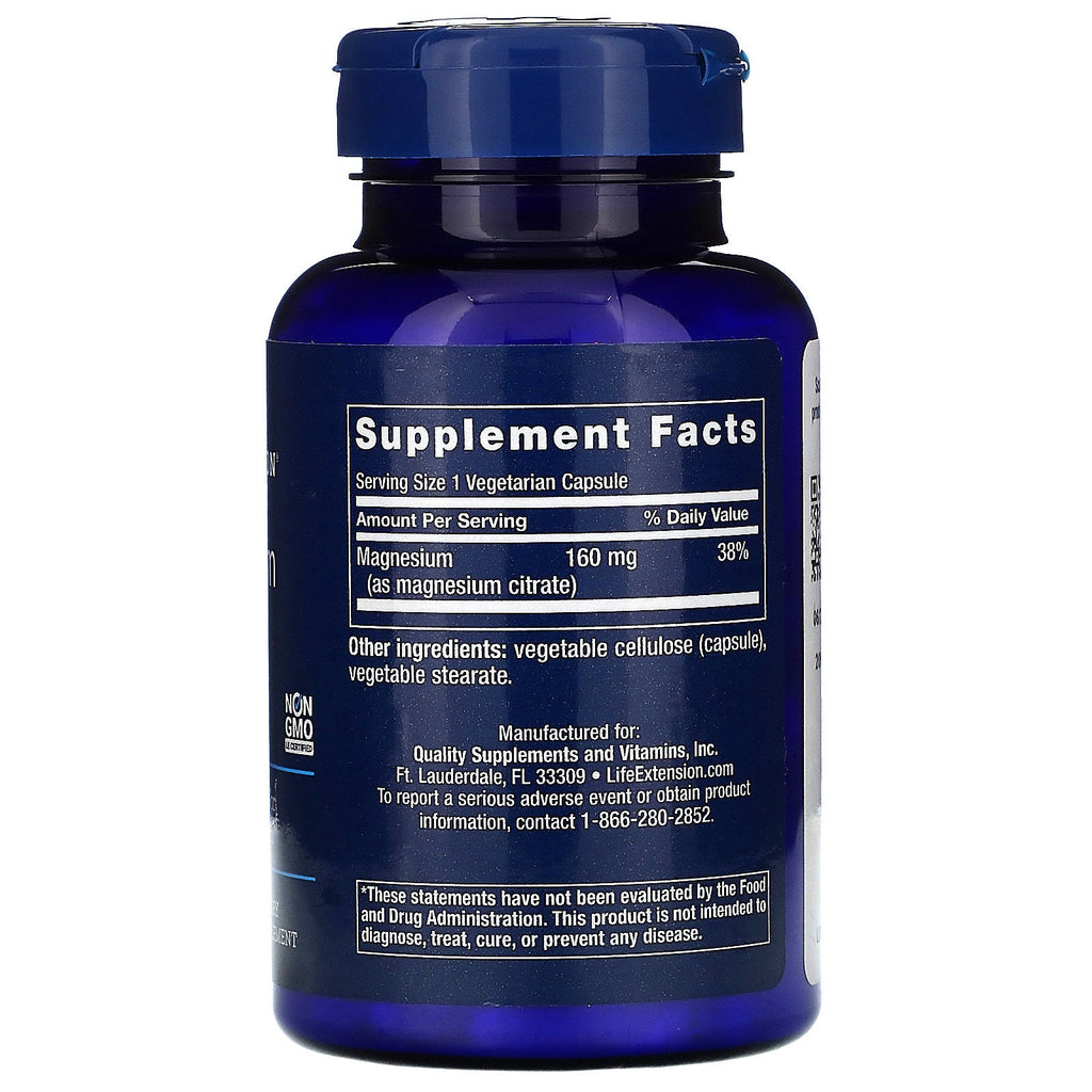 Life Extension, Magnesium (Citrate), 160 mg, 100 Vegetarian Capsules