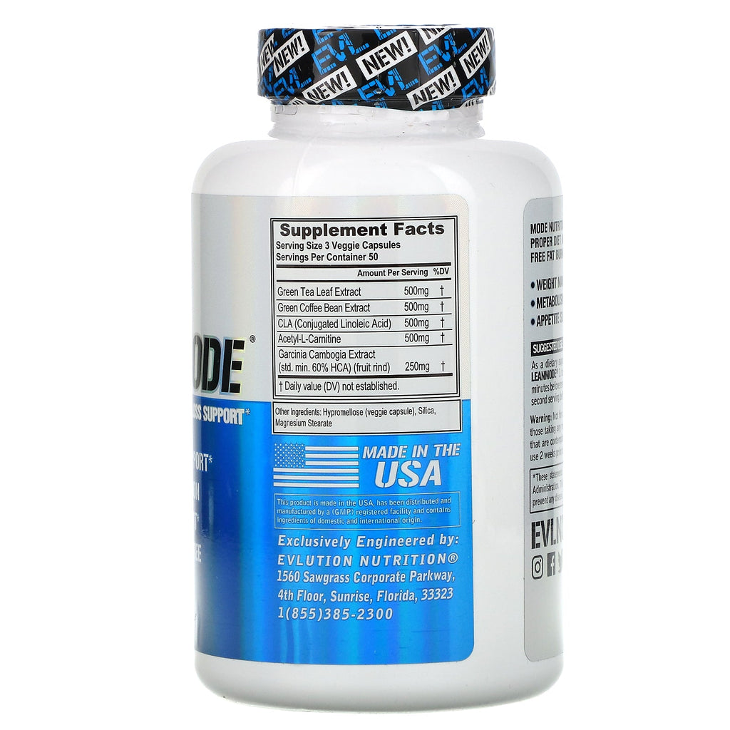 EVLution Nutrition, LeanMode, 150 Veggie-kapsler