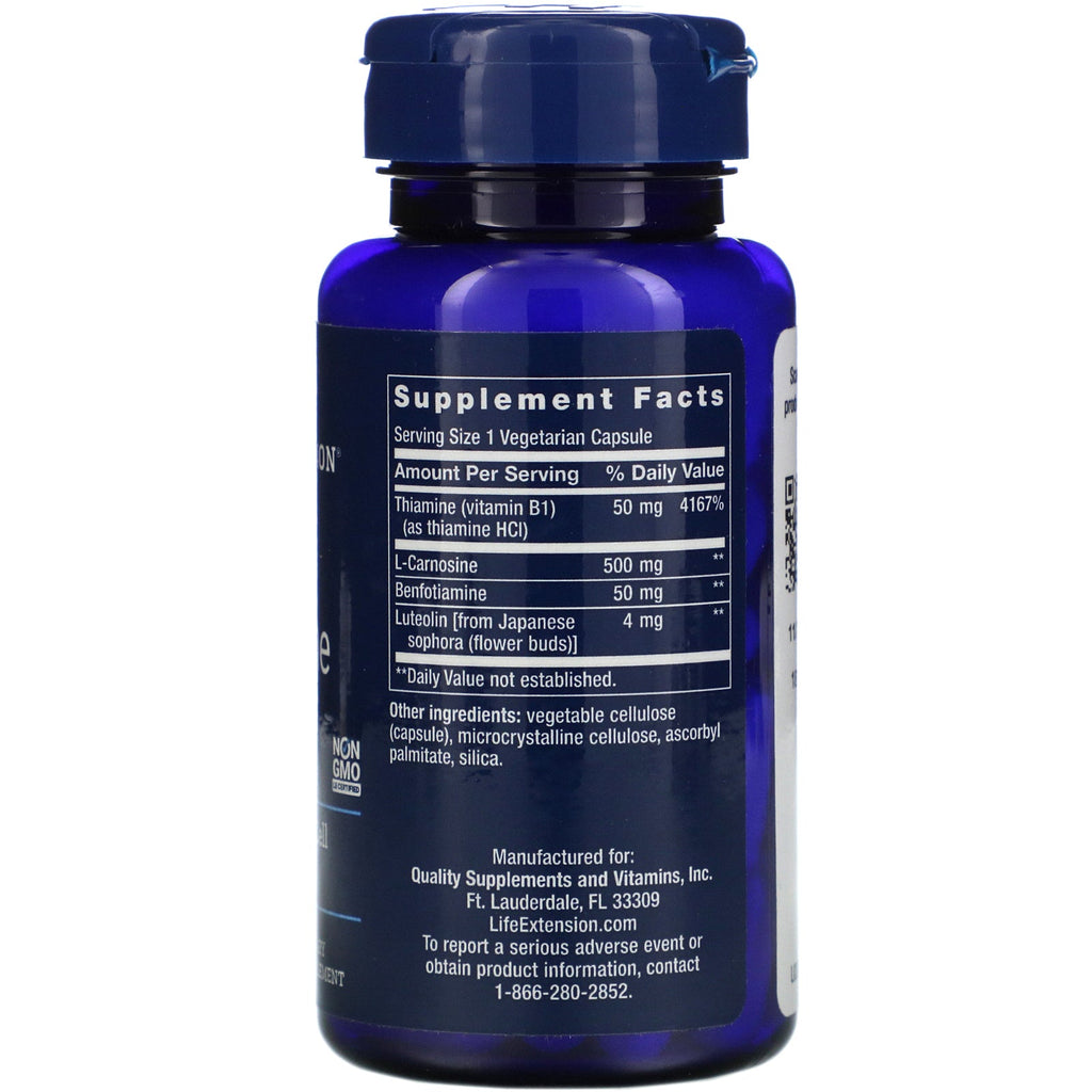 Life Extension, Super Carnosine, 500 mg, 60 Vegetarian Capsules