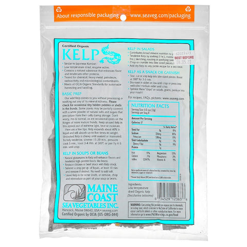 Maine Coast Havgrøntsager, Kelp, Wild Atlantic Kombu, 2 oz (56 g)