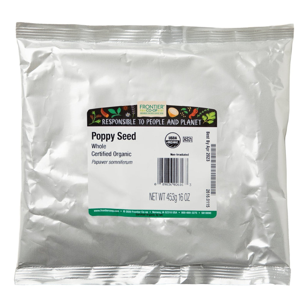 Frontier Natural Products, hele valmuefrø, 16 oz (453 g)