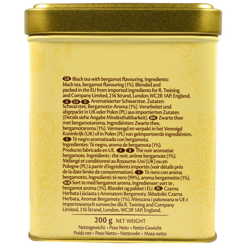 Twinings, Té suelto Earl Grey, ligero, 200 g (7,05 oz)