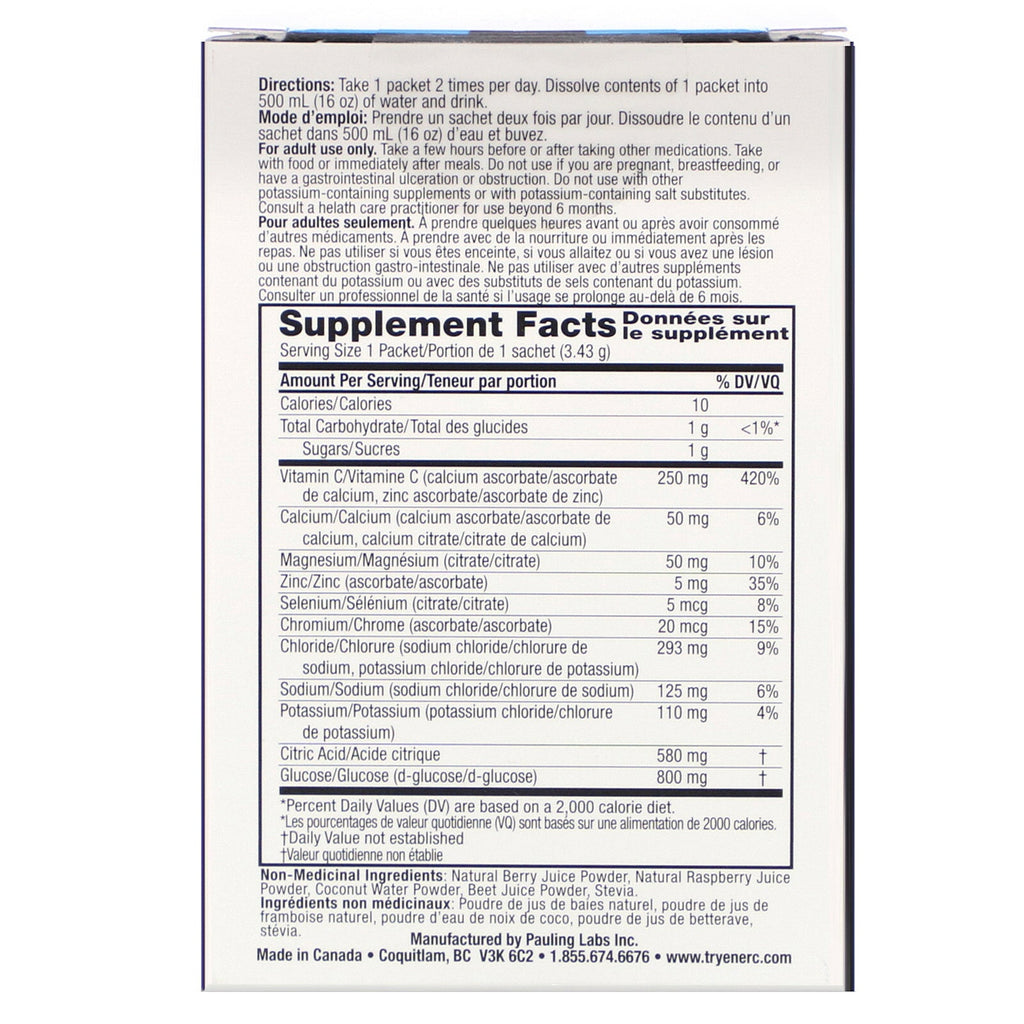 Ener-C, Sport, Electrolyte Drink Mix, Mixed Berry, 12 Packets, 0.1 oz  (3.43 g) Each