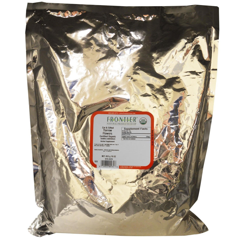 Frontier Natural Products, Flores de milenrama cortadas y tamizadas, 16 oz (453 g)