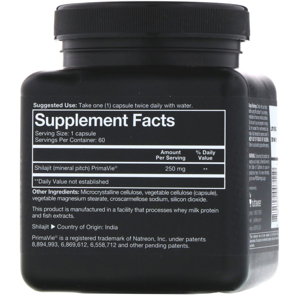 Youtheory, Mens Shilajit, 60 Capsules