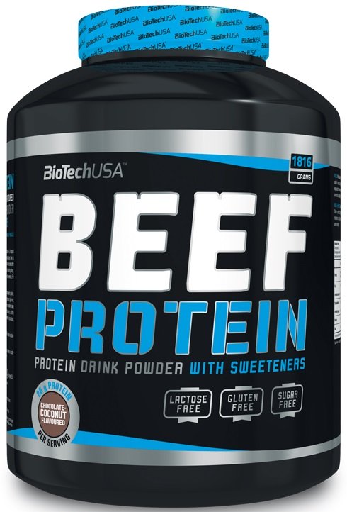 BioTechUSA, Beef Protein, Strawberry - 1816g