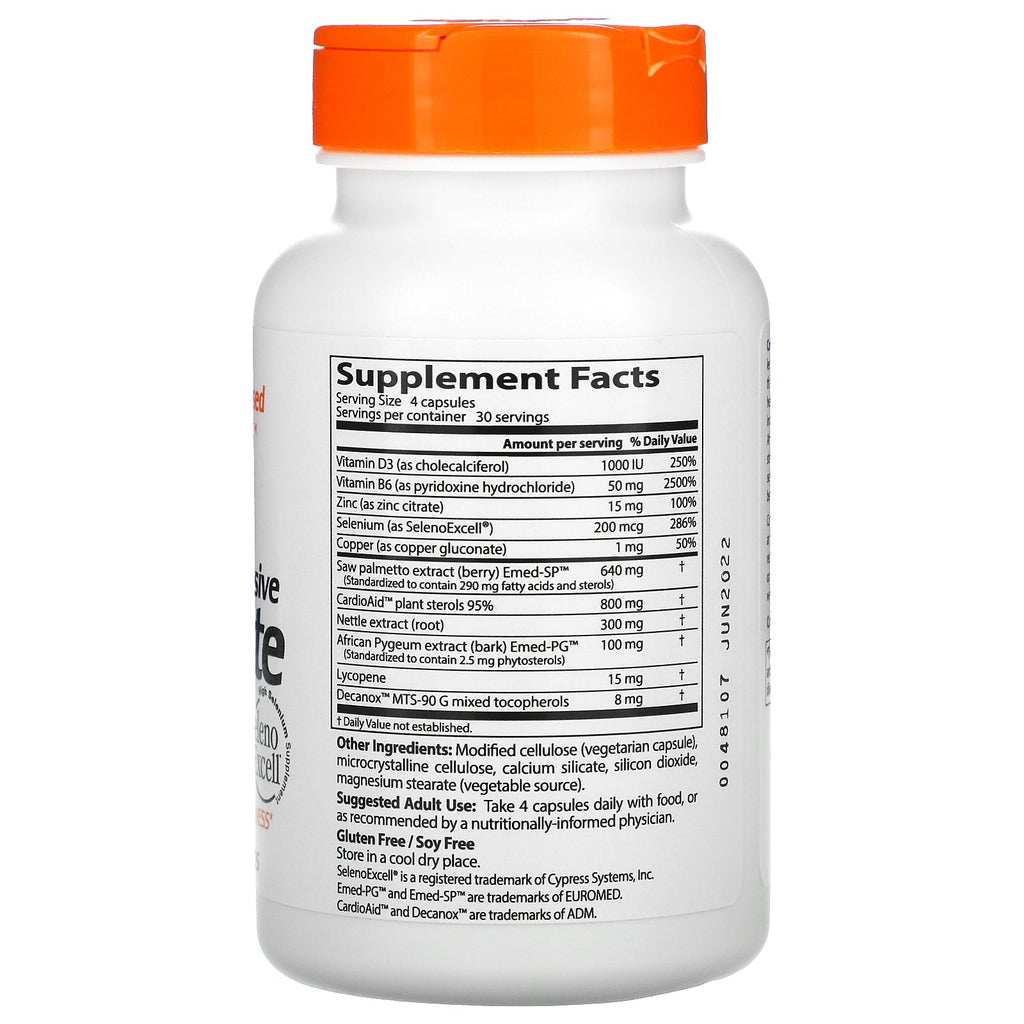 Doctor's Best, Comprehensive Prostate Formula, 120 Veggie Caps