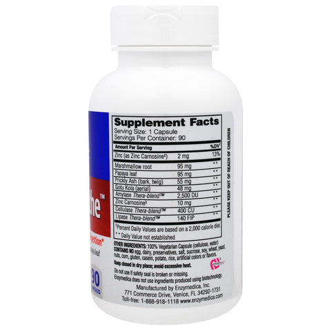 Enzymedica, Calmante ácido, 90 cápsulas