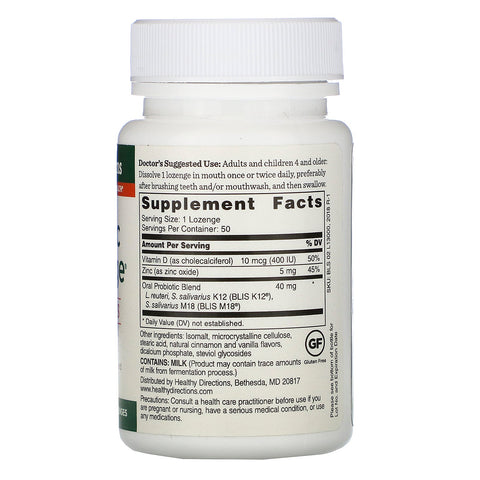 Dr. Williams, Probiotic Advantage, Oral Sinus, Natural Cinnamon Flavor, 50 Lozenges