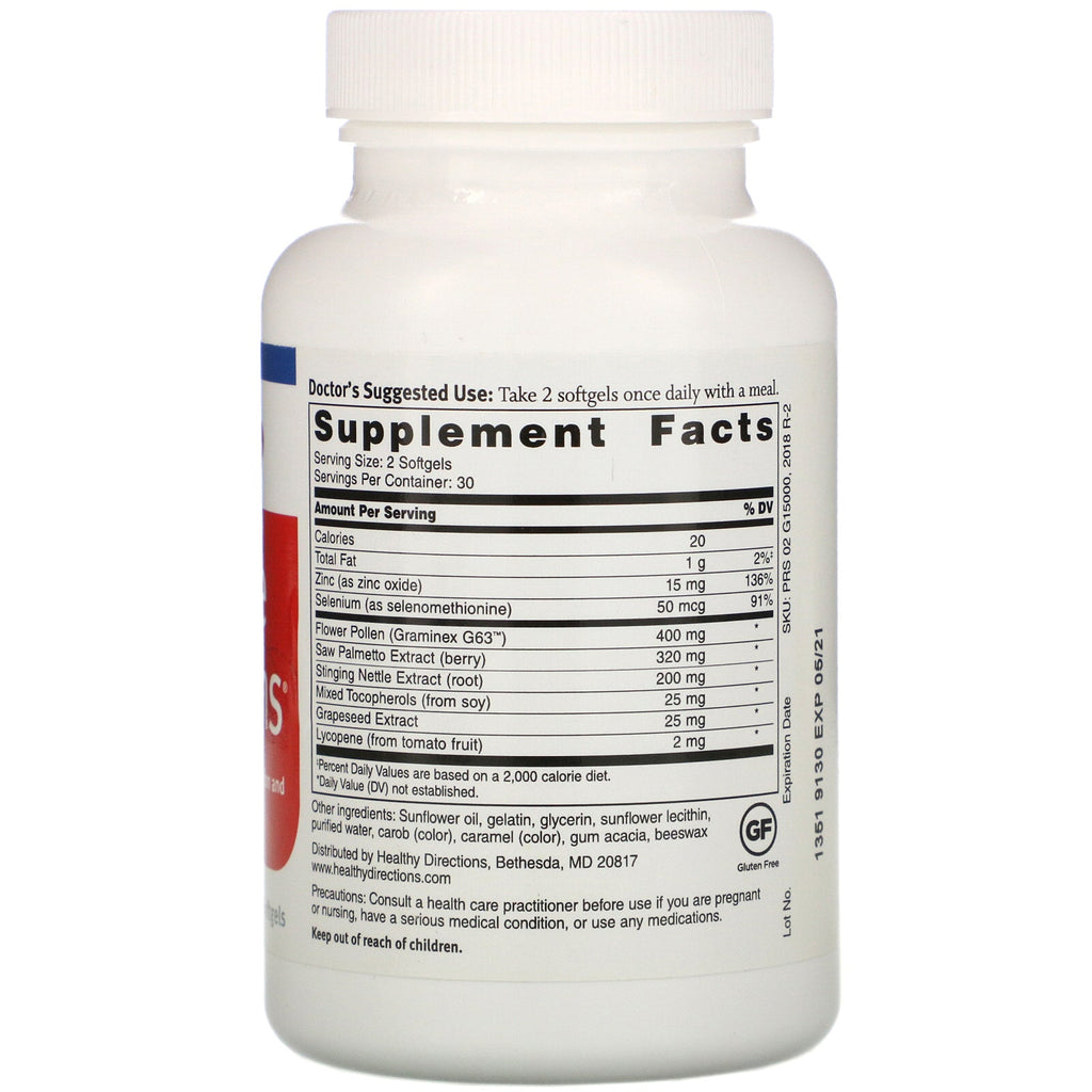 Dr. Sinatra, Prostata Solutions, 60 Softgels