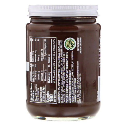 MaraNatha, Mantequilla de almendras y chocolate amargo, cremosa, 13 oz (368 g)