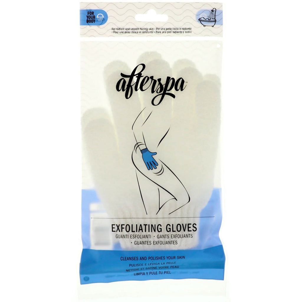AfterSpa, guantes exfoliantes, 1 par