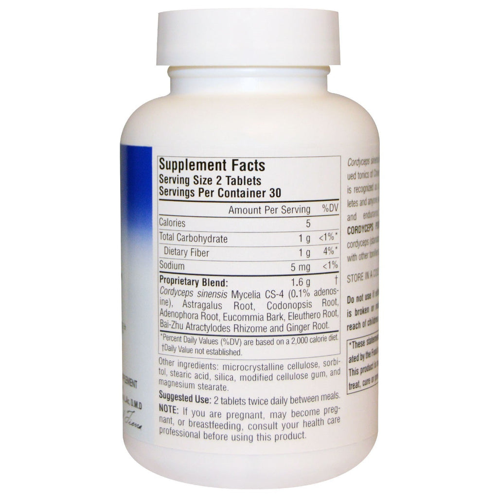 Planetariske urter, Cordyceps Power CS-4, 800 mg, 60 tabletter