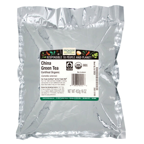 Frontier Natural Products, Kina grøn te, 16 oz (453 g)
