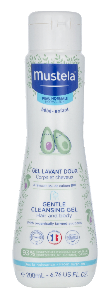 Mustela Bebe Gentle Cleansing Gel Hair And Body 200 ml