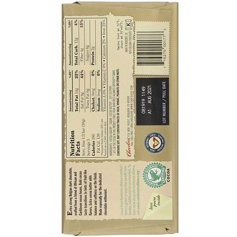 Chokolove, ekstra stærk mørk chokolade, 77 kakao, 3,2 oz (90 g)