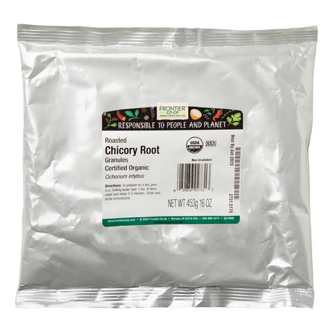 Frontier Natural Products, Gránulos de raíz de achicoria tostada, 16 oz (453 g)