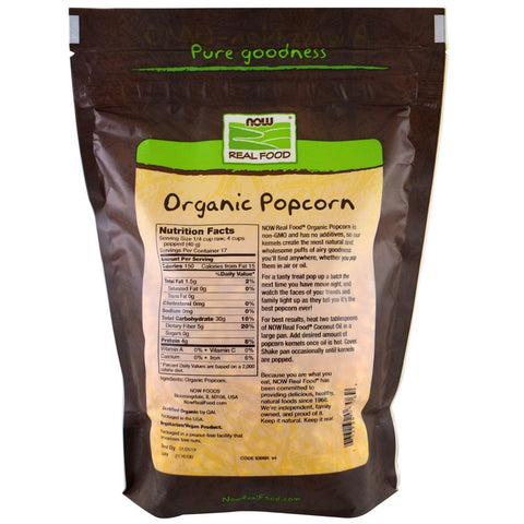 Nu mad, rigtig mad, popcorn, 680 g (1,5 lbs)