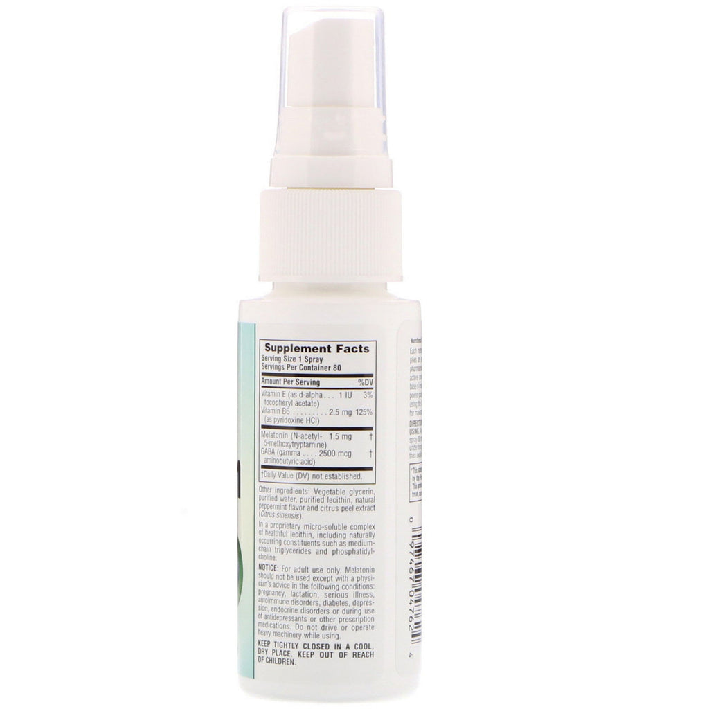 Nature's Plus, InstaNutrient, Melatonin Supplement Spray, Natural Peppermint, 2 fl oz (59.14 ml)