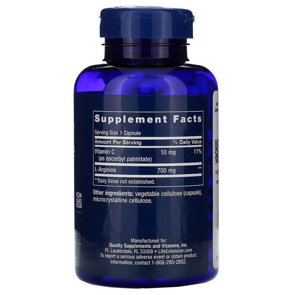 Life Extension, L-Arginine Caps, 700 mg, 200 Capsules