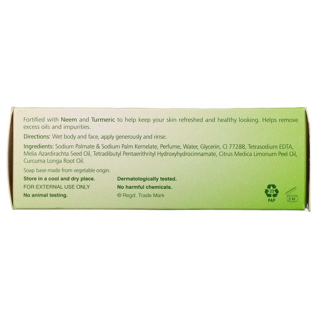 Himalaya, Purifying Cleansing Bar, Neem &amp; Gurkemeje, 4,41 oz (125 g)