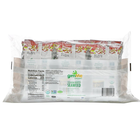 gimMe, Premium ristet tang, Teriyaki, 6 Pack, 0,17 oz (5 g) hver