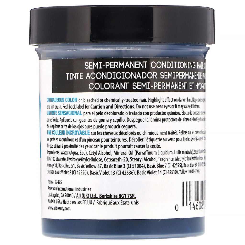 Punky Colour, Color de cabello acondicionador semipermanente, turquesa, 100 ml (3,5 oz. líq.)