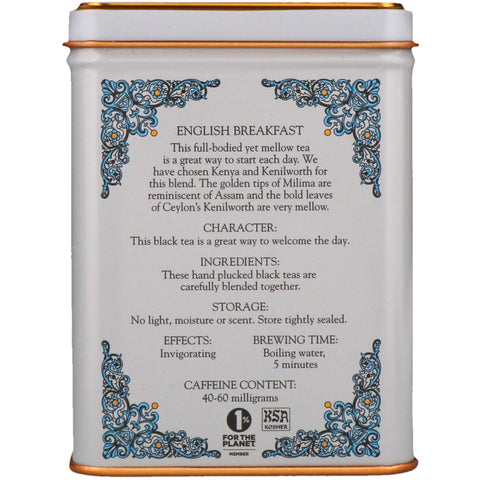 Harney & Sons, HT teblanding, engelsk morgenmad, 20 teposer, 1,4 oz (40 g)