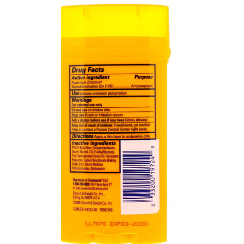 Arm & Hammer, UltraMax, Solid Antiperspirant Deodorant, for Men, Fresh, 2.6 oz (73 g)